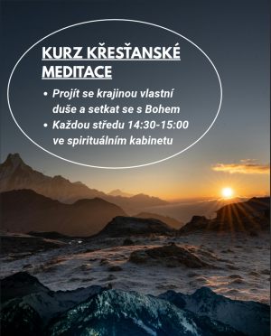 Kurz křesťanské meditace každou středu